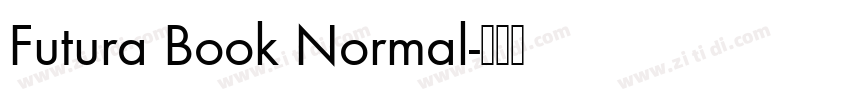 Futura Book Normal字体转换